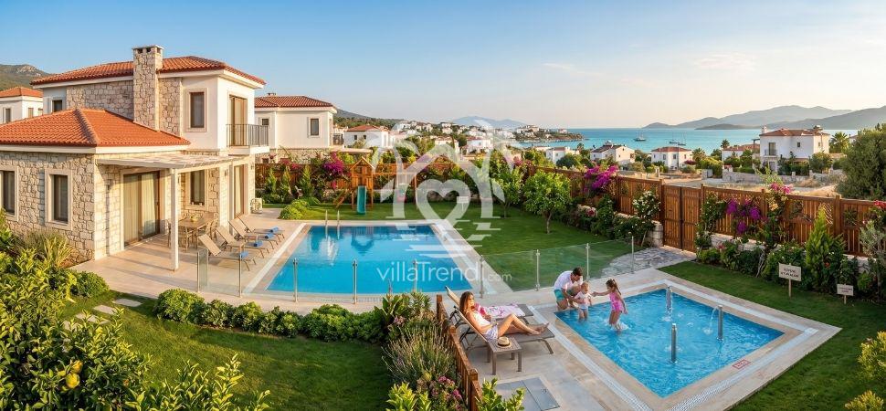 Çocuk Havuzlu ve Çocuk Oyun Alanlı Kiralık Villalar | Villa Trendi