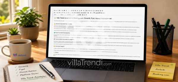 Villa Trendi vs Airbnb vs Booking.com: Güvenlik, Fiyat, Hizmet Karşılaştırması