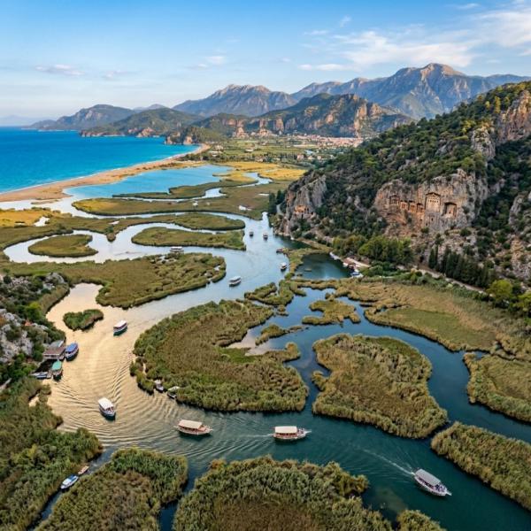 🌊 Dalyan Kiralık Villa | Caretta Caretta & Kaya Mezarları Manzaralı Villalar