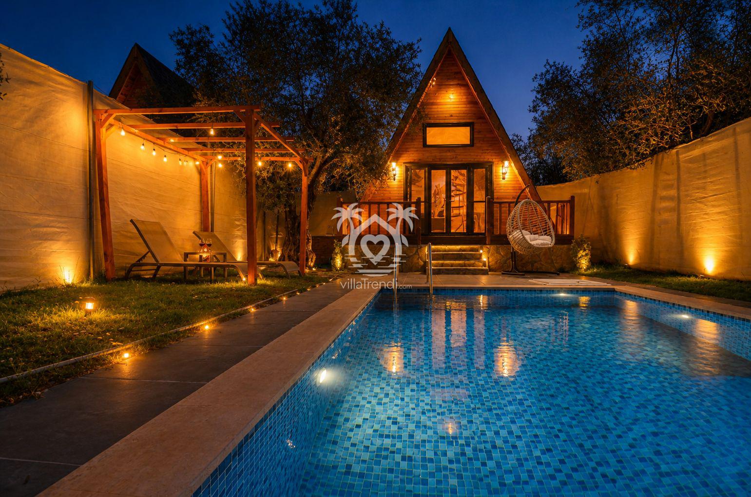 🌲 Trend Bungalov Kayaköy 1 | Ahşabın Sıcaklığında Romantik Balayı Bungalovu