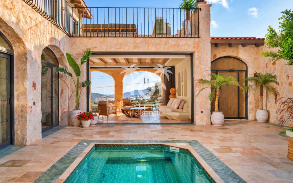 kalkan kızıltaş villa thalia dış alan görünümü 2