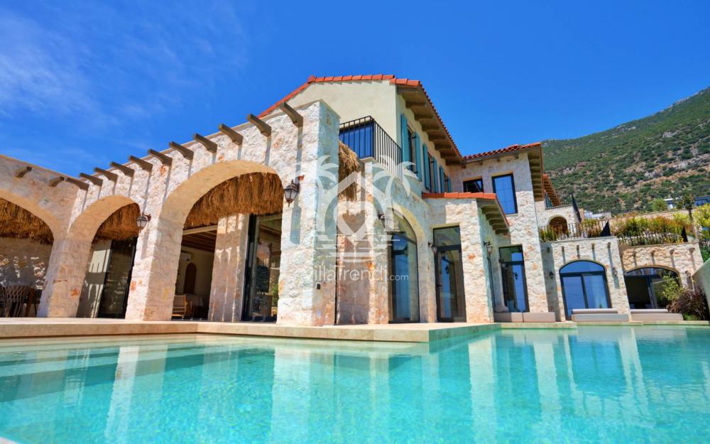 kalkan kızıltaş villa erato dış alan görünümü