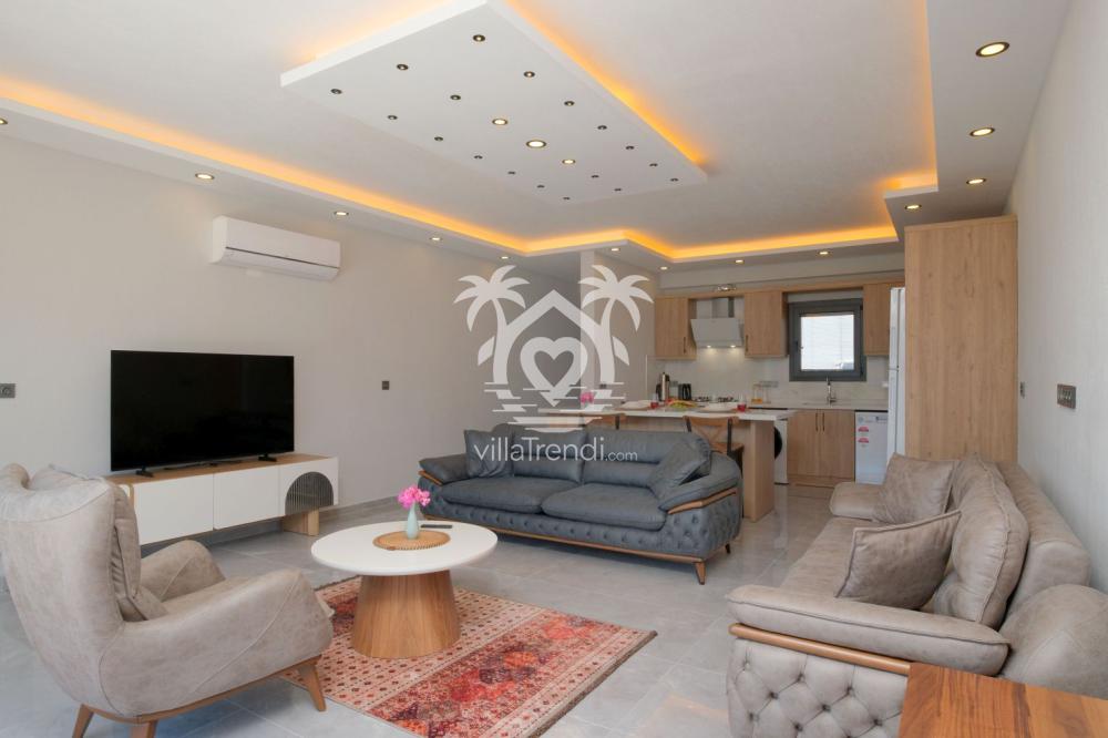 Villa Desen geniş ve konforlu salon oturma grubu.