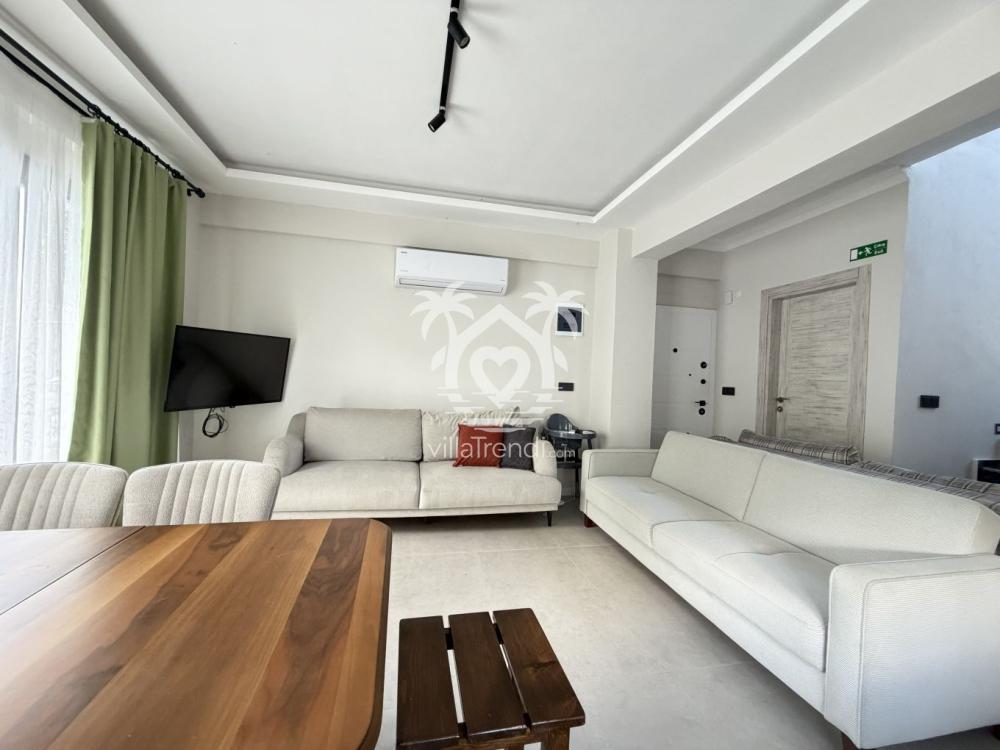 Villa Bağ Evi Yeşilüzümlü modern ve konforlu klimalı salon