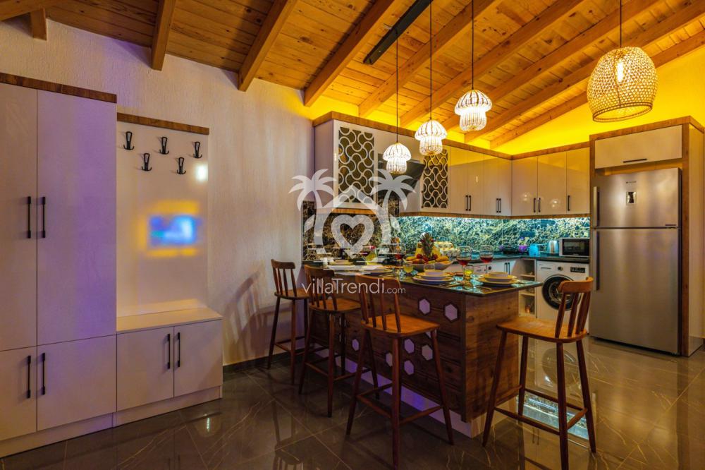 Villa Zoon tam donanımlı geniş Amerikan mutfak