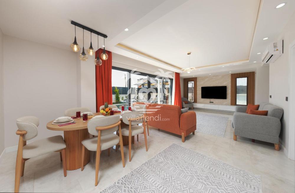 Kiralık villa Be şık iç mekan yemek masası