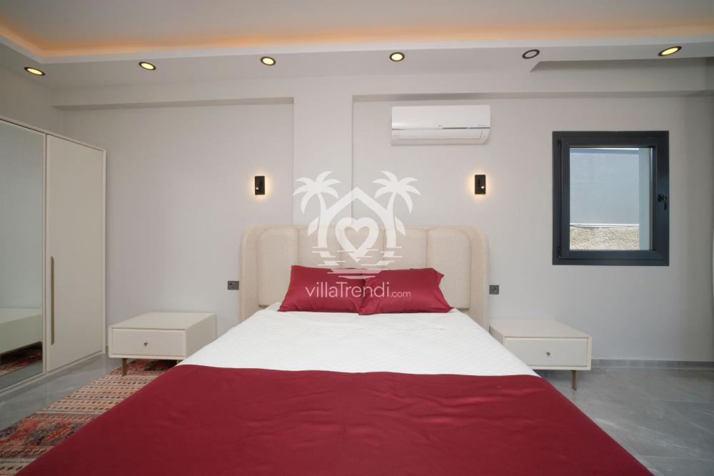 Fethiye kiralık villa Desen master yatak odası tasarımı.