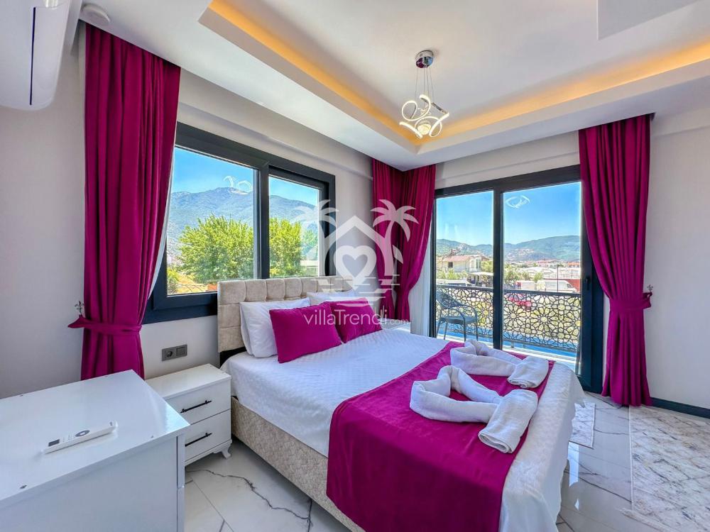 villa meğri yatak odası