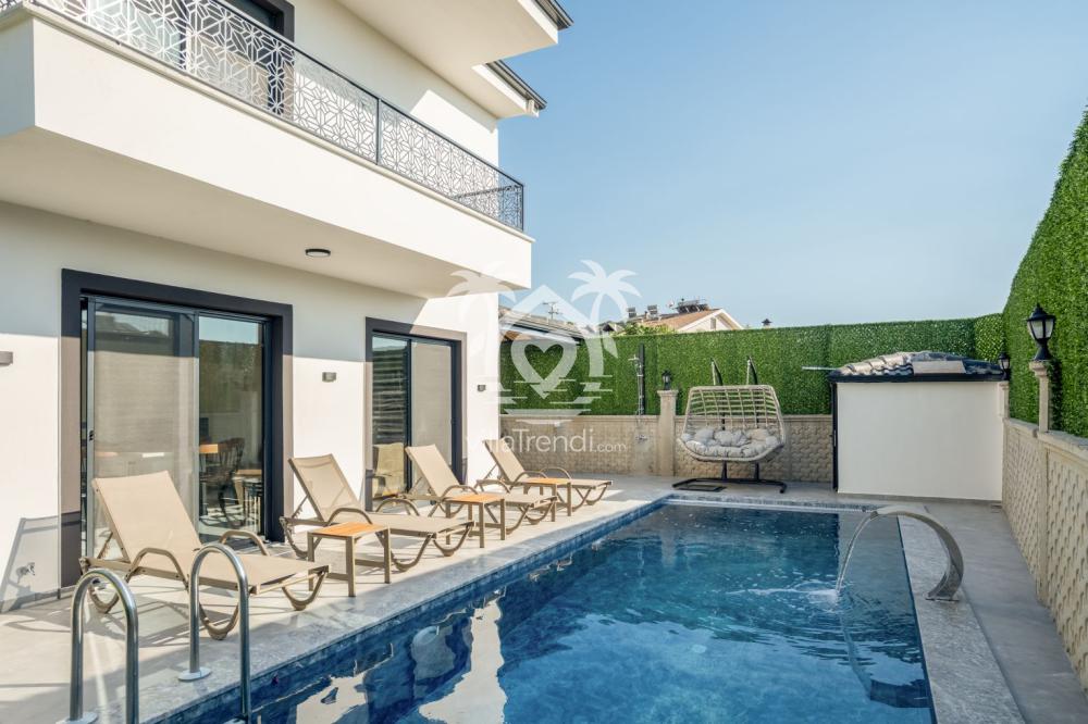 Villa Mera 1 Seydikemer tam korunaklı özel yüzme havuzu