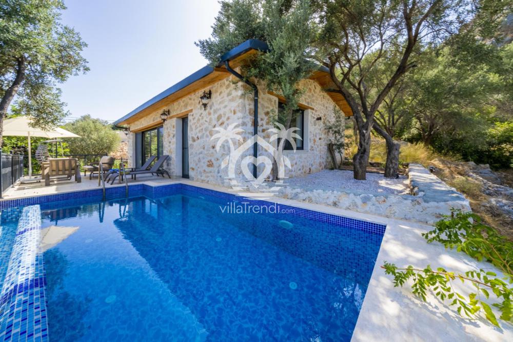 Kalkan Yeşilköy Villa Nature dış alanı