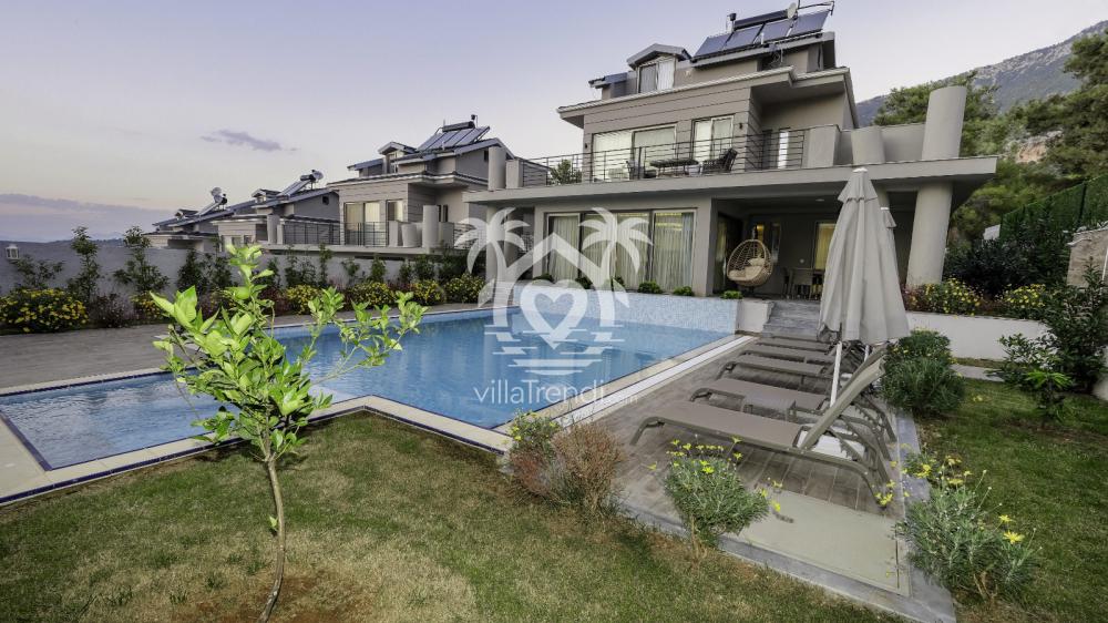 Villa Oscar Premium 1 Fethiye Ovacık geniş özel yüzme havuzu ve bahçe