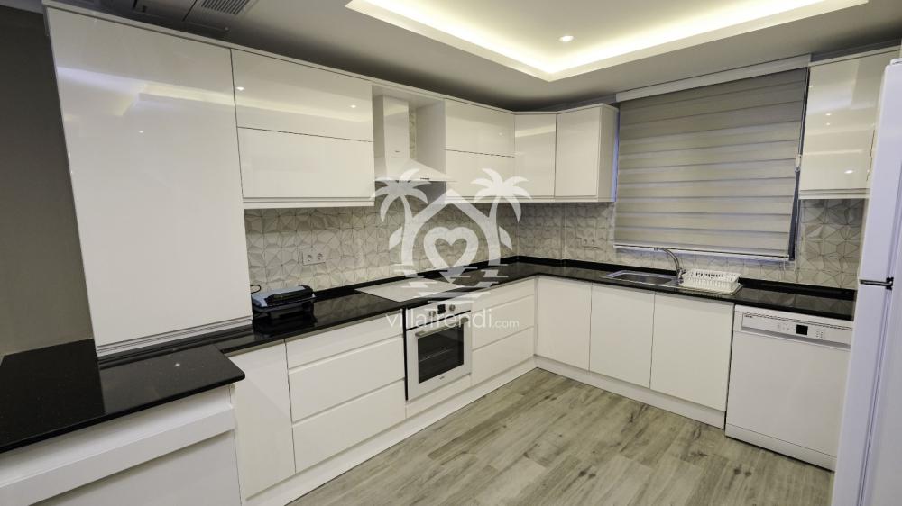 Villa Oscar Premium 1 tam donanımlı modern Amerikan mutfak
