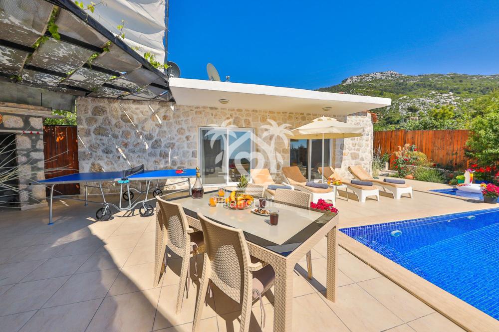 Kalkan islamlar Villa Petek 1 dış alanı