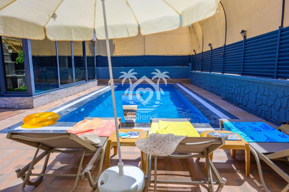 villa rose havuz alanı