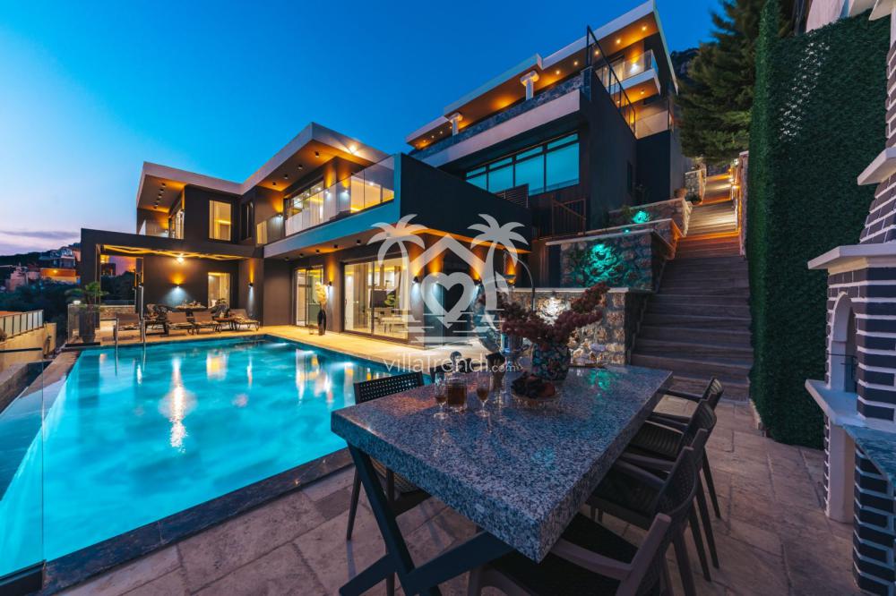 kalkan kördere villa saba dış görünüm