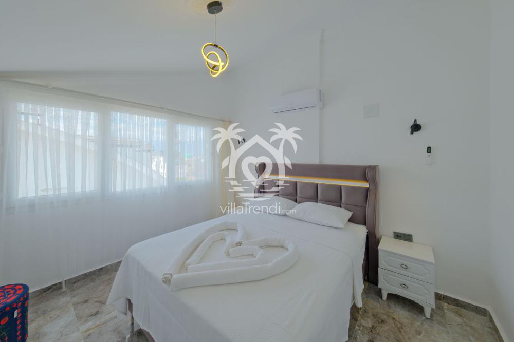 Villa Sarıman 1 Seydikemer ferah klimalı genç yatak odası