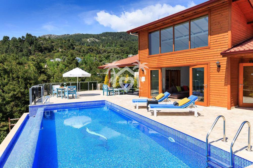 kalkan islamlar villa tepeevi dış alan görünümü