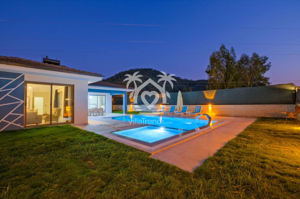 Villa Turkuaz a özel havuz alanı
