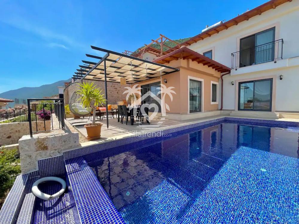 Kaş Çukurbağ Villa Zeus dış alan görünümü