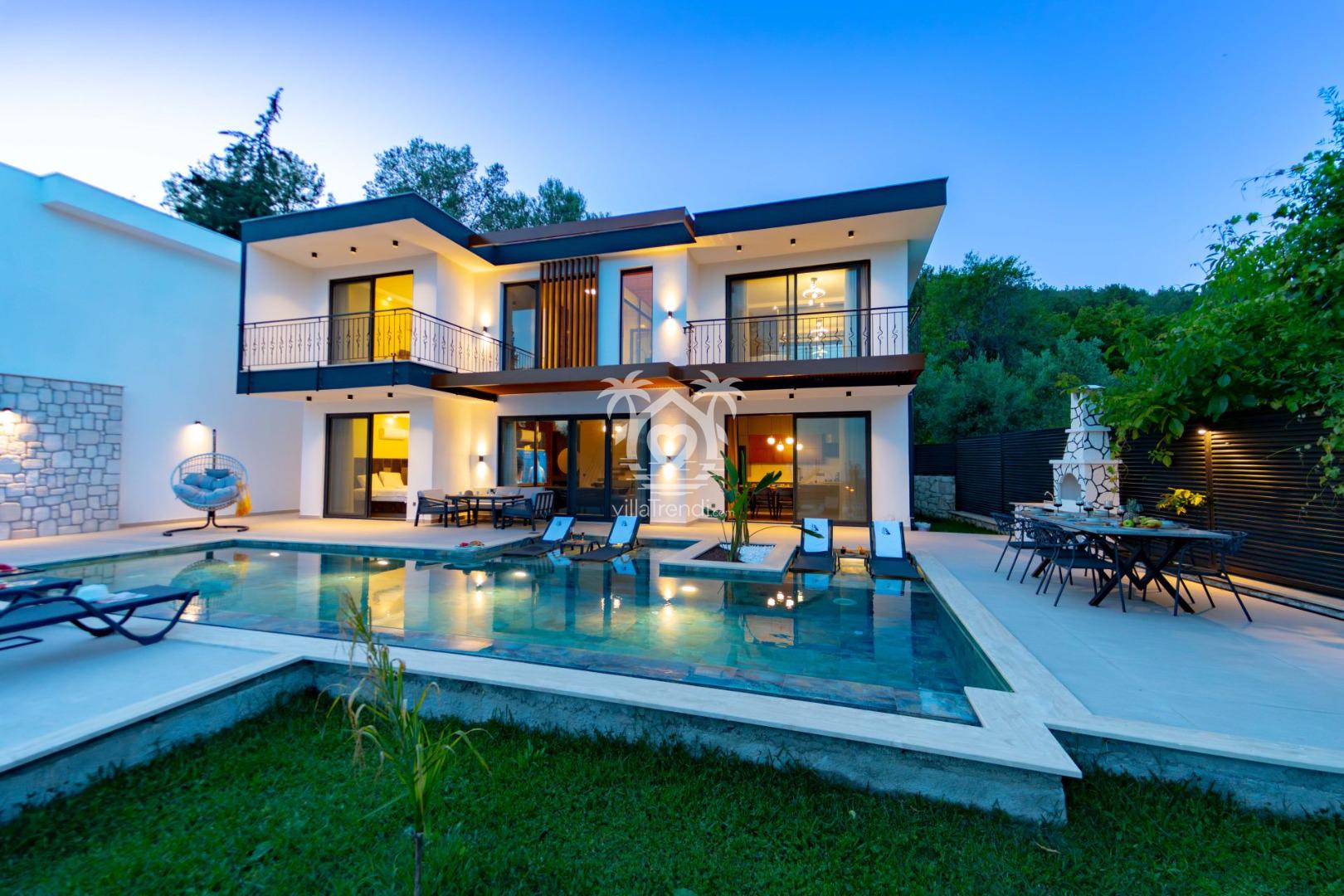 🏛️ Villa Akbulut 4 | Kaş Pınarbaşı'nda 6 Kişilik Hamamlı & Saunalı Lüks Villa