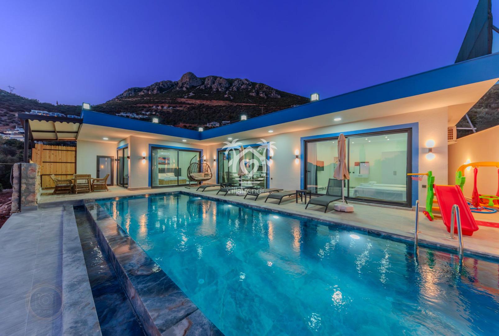 ✨ Villa Desila | Kalkan Sarnıçbaşı'nda 2025 Yapımı Jakuzili & Korunaklı Villa