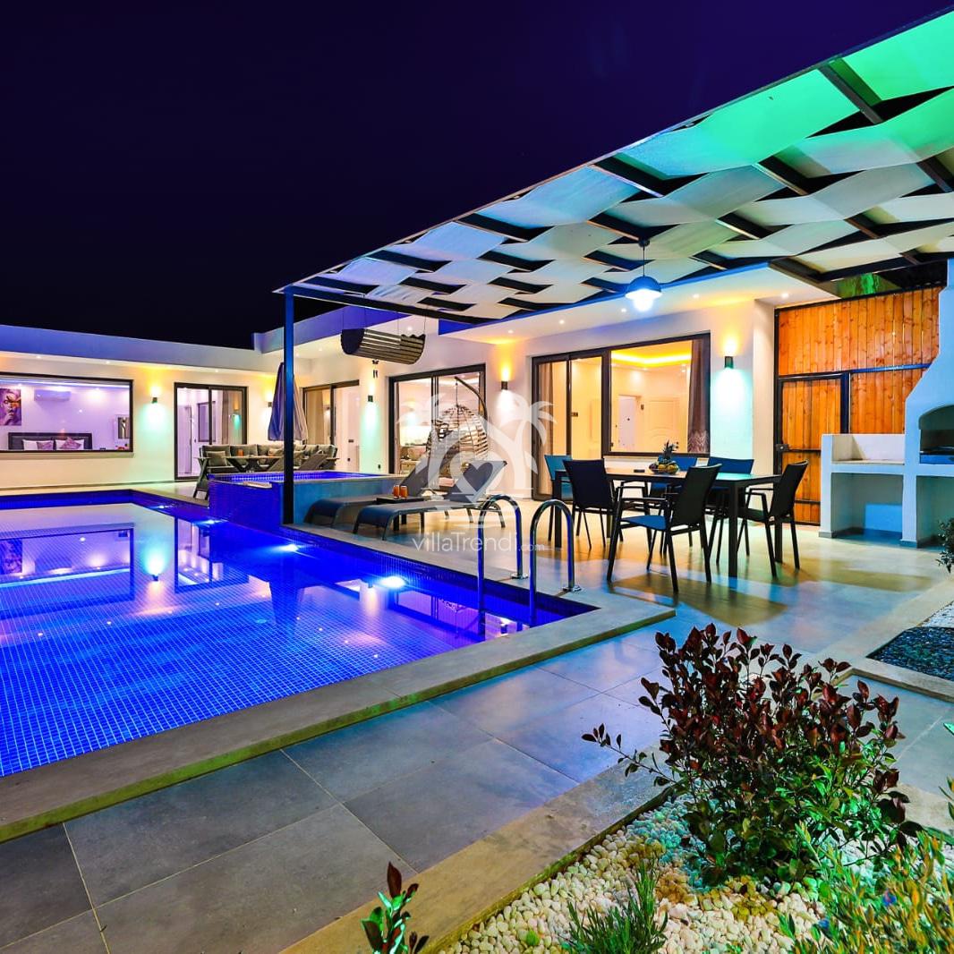 🌳 Villa Zeytin | Kaş Hacıoğlan'da 6 Kişilik Jakuzili & Korunaklı Villa